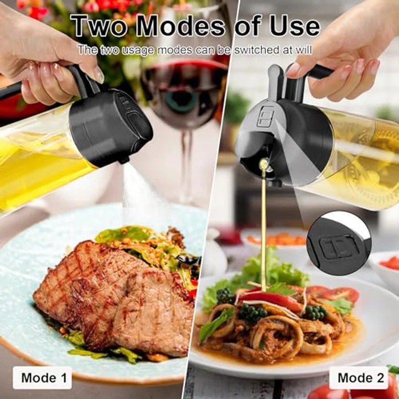 Kitchen Gadgets Oil Spray - زجاجة رش زيت الزيتون للمطبخ، زجاجة