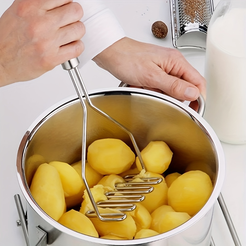 Potato Masher Ricer - قطعة واحدة من هراسة البطاطس المموجة