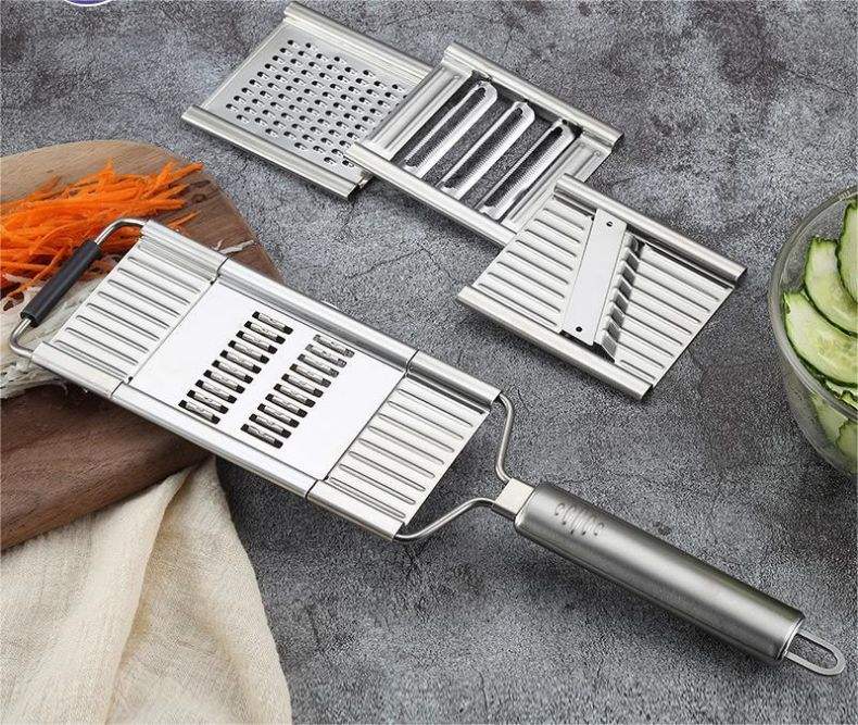 Potato Masher Ricer - 4 in1 قطاعة الخضار الفولاذ المقاوم