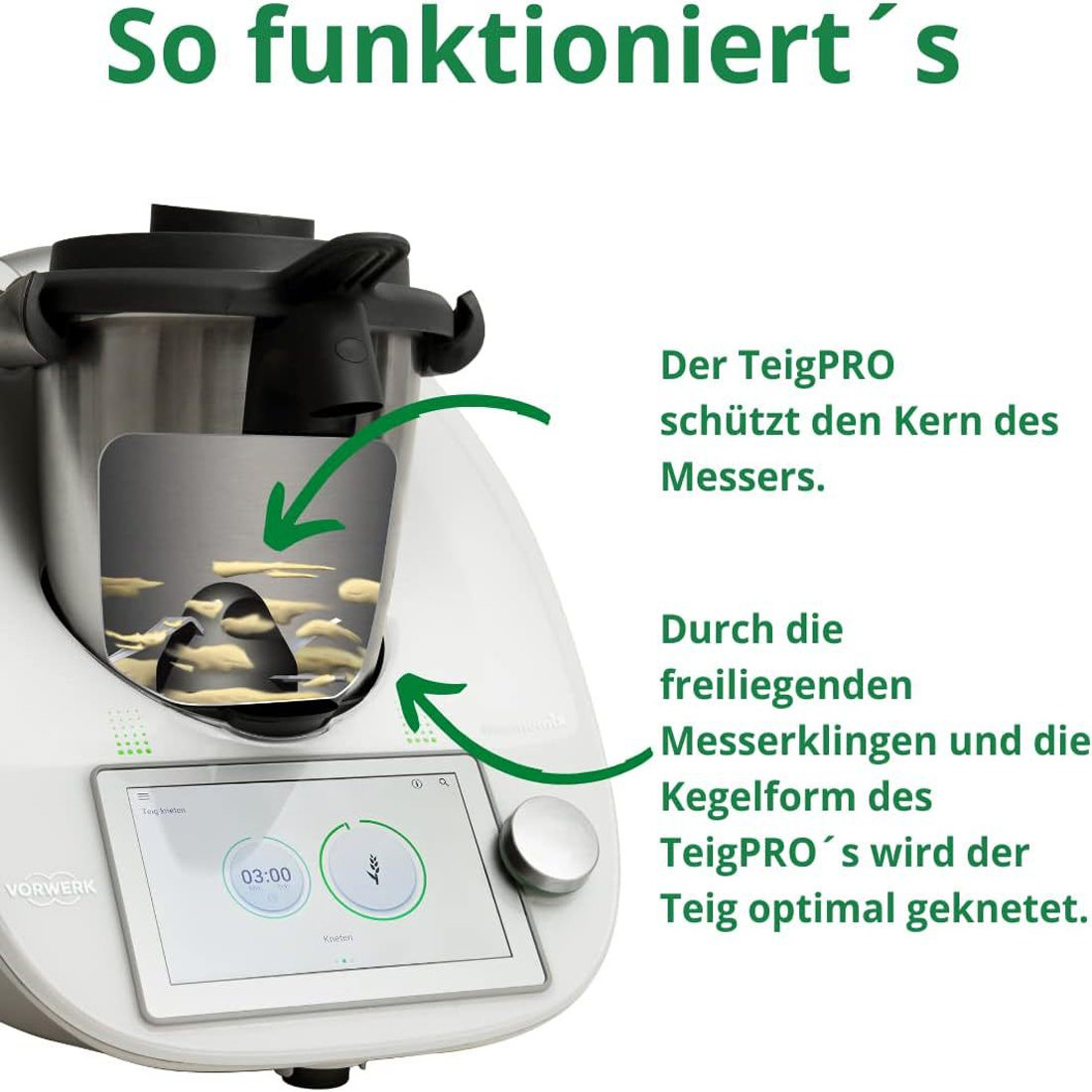 غطاء واقي لعجن العجين ، رأس سك - مراجعة Kitchen Gadgets Thermomix وسعره
