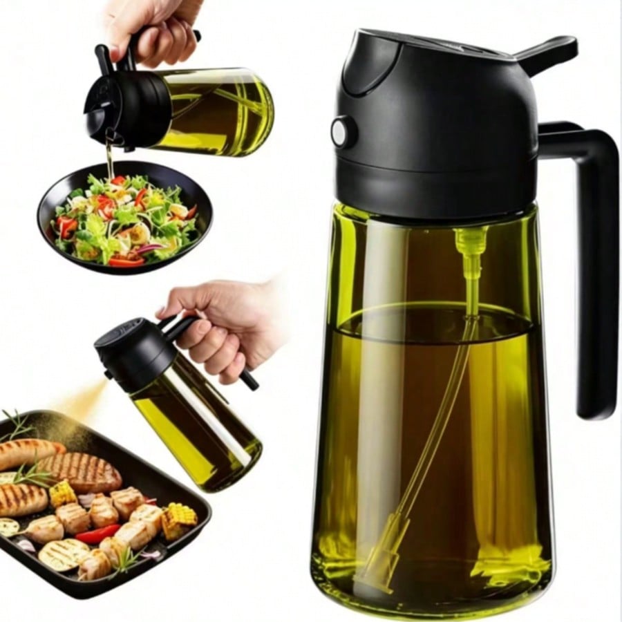زجاجة توزيع زيت الزيتون عالية  - مراجعة Kitchen Gadgets Oil Spray وسعره