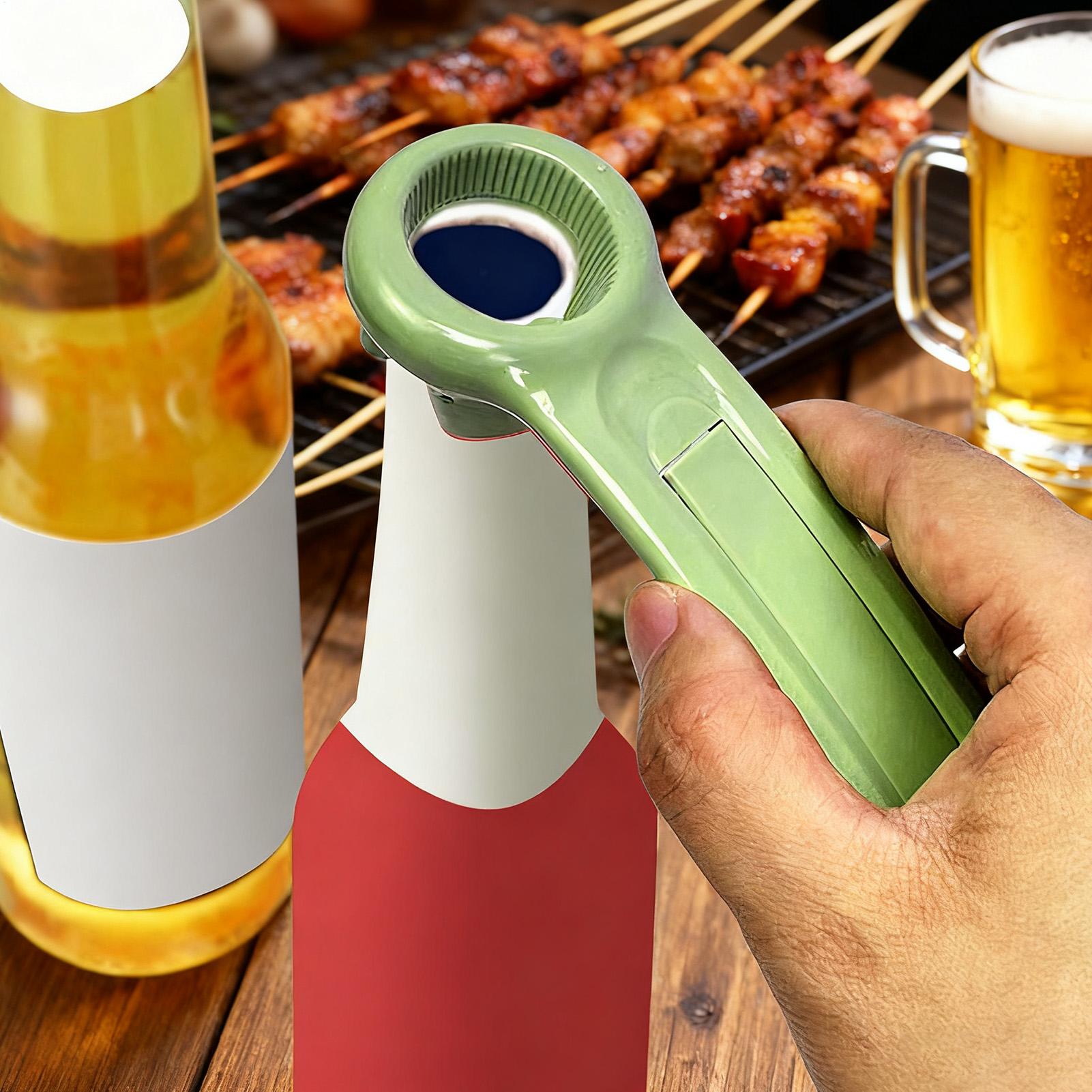 فتاحة زجاجات خضراء متعددة الأغ - مراجعة Kitchen Gadgets Built In وسعره