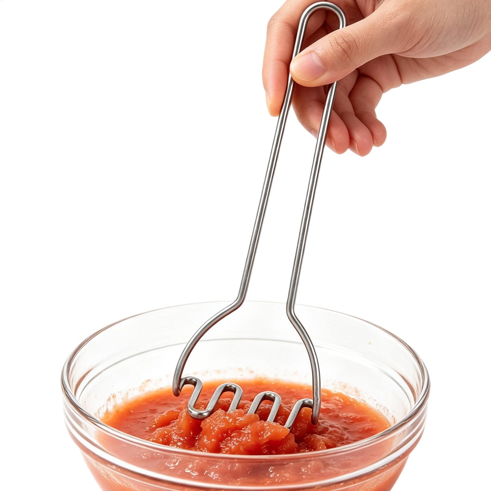 مكبس بطاطس جديد مقاوم للصدأ وآ - مراجعة Potato Masher Ricer وسعره