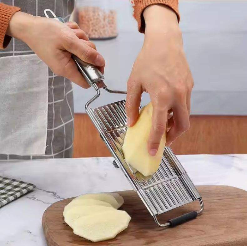 4 in1 قطاعة الخضار الفولاذ الم - مراجعة Potato Masher Ricer وسعره