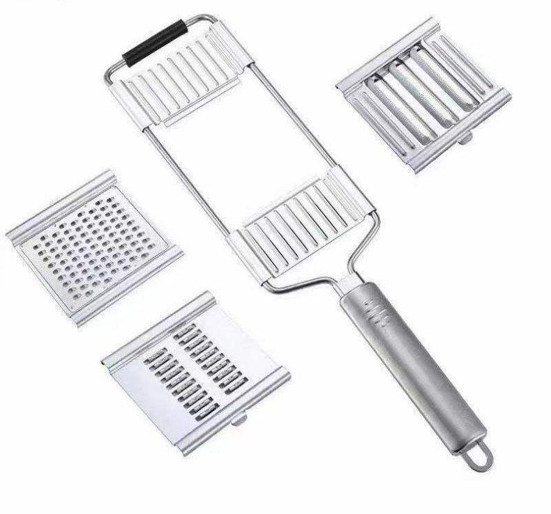 4 in1 قطاعة الخضار الفولاذ الم - مراجعة Potato Masher Ricer وسعره