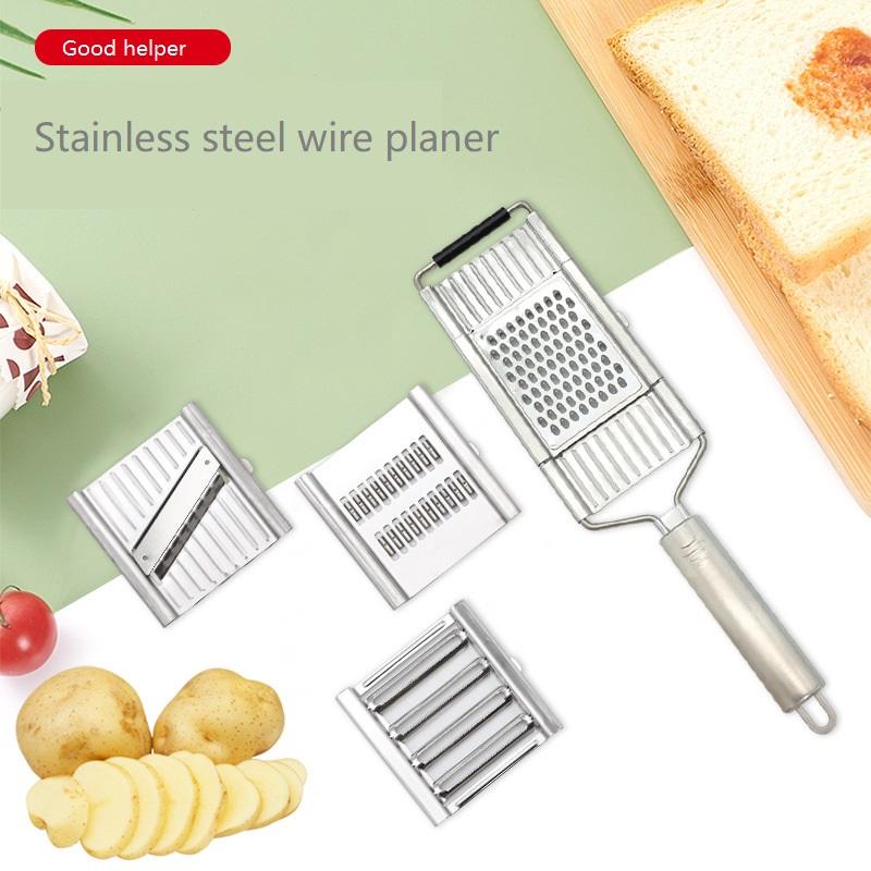 4 in1 قطاعة الخضار الفولاذ الم - مراجعة Potato Masher Ricer وسعره