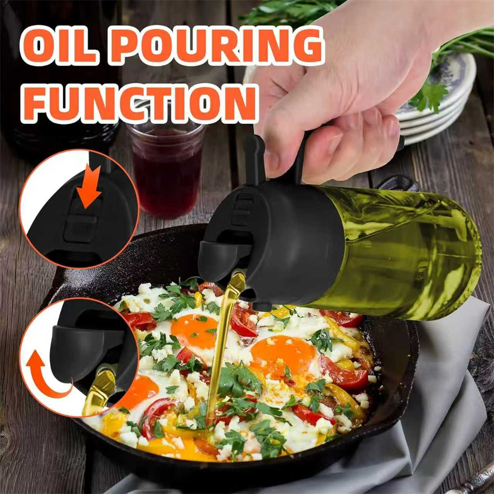 موزع زيت الزيتون الزجاجي 2 في  - مراجعة Kitchen Gadgets Oil Spray وسعره